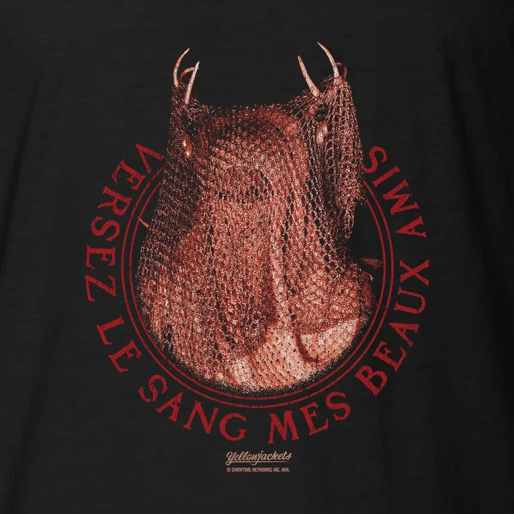 Yellowjackets Versez Le Sang Mes Beaux Amis Adult Short Sleeve T-Shirt sold by MTV product image thumbnail 2