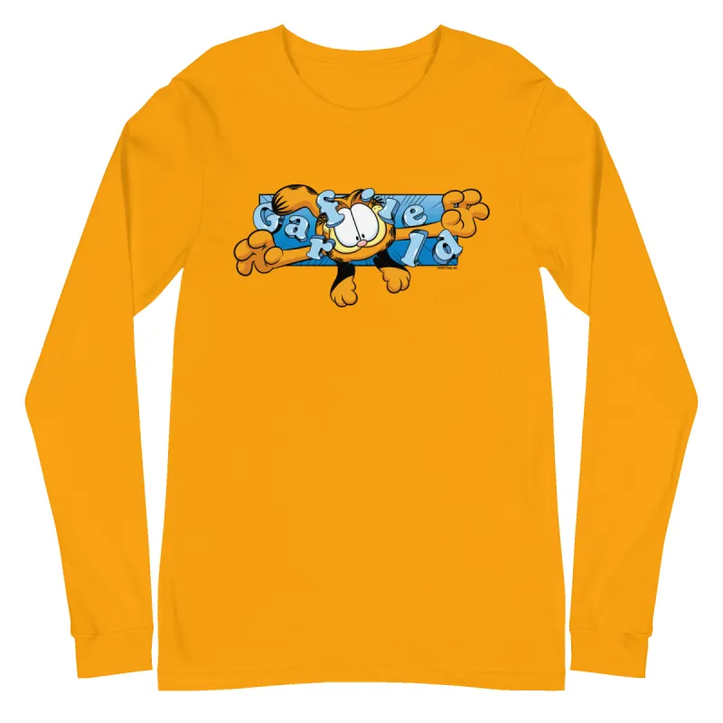 Garfield Flying Garfield Adult Long Sleeve T-Shirt sold by MTV