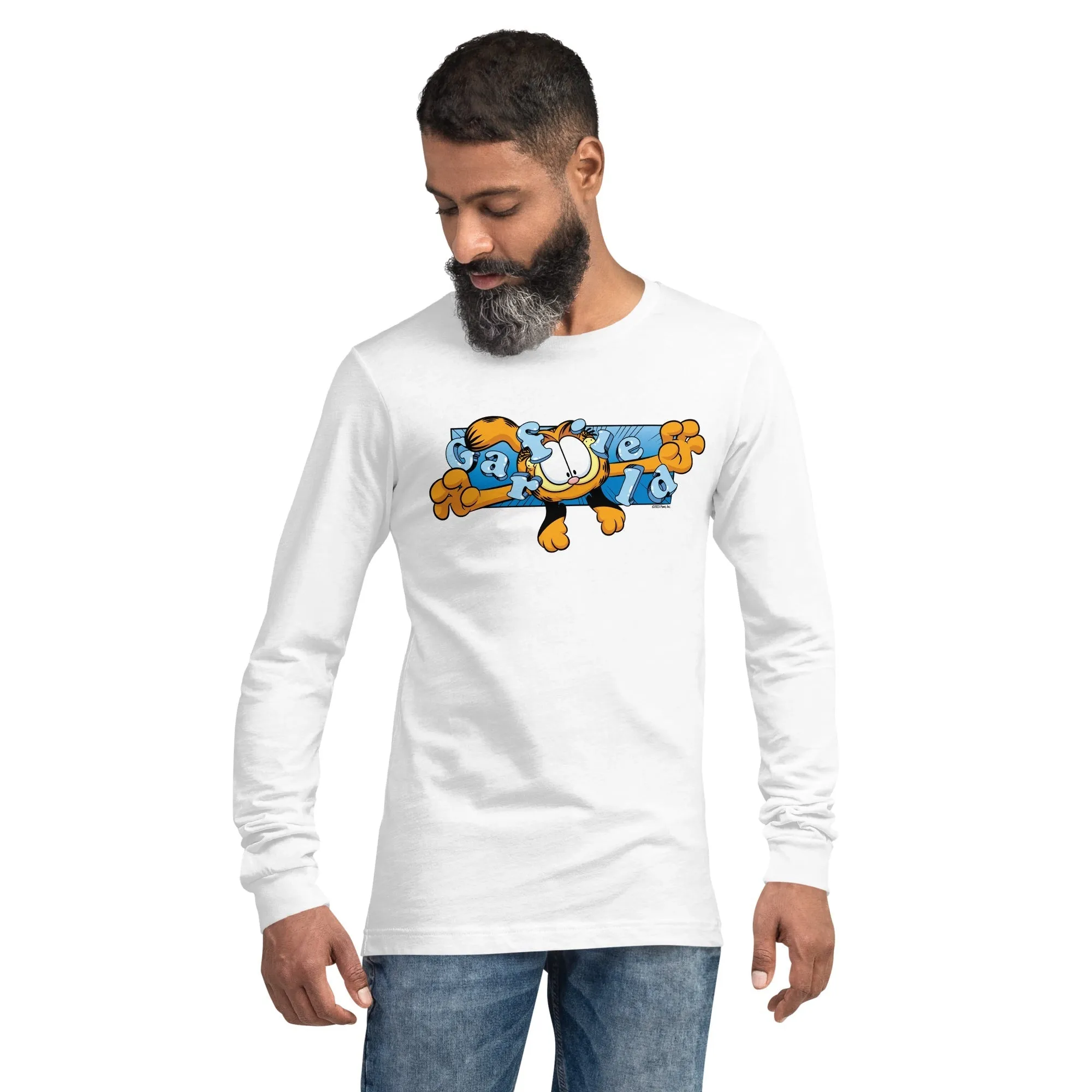 Garfield Flying Garfield Adult Long Sleeve T-Shirt sold by MTV product image thumbnail 5