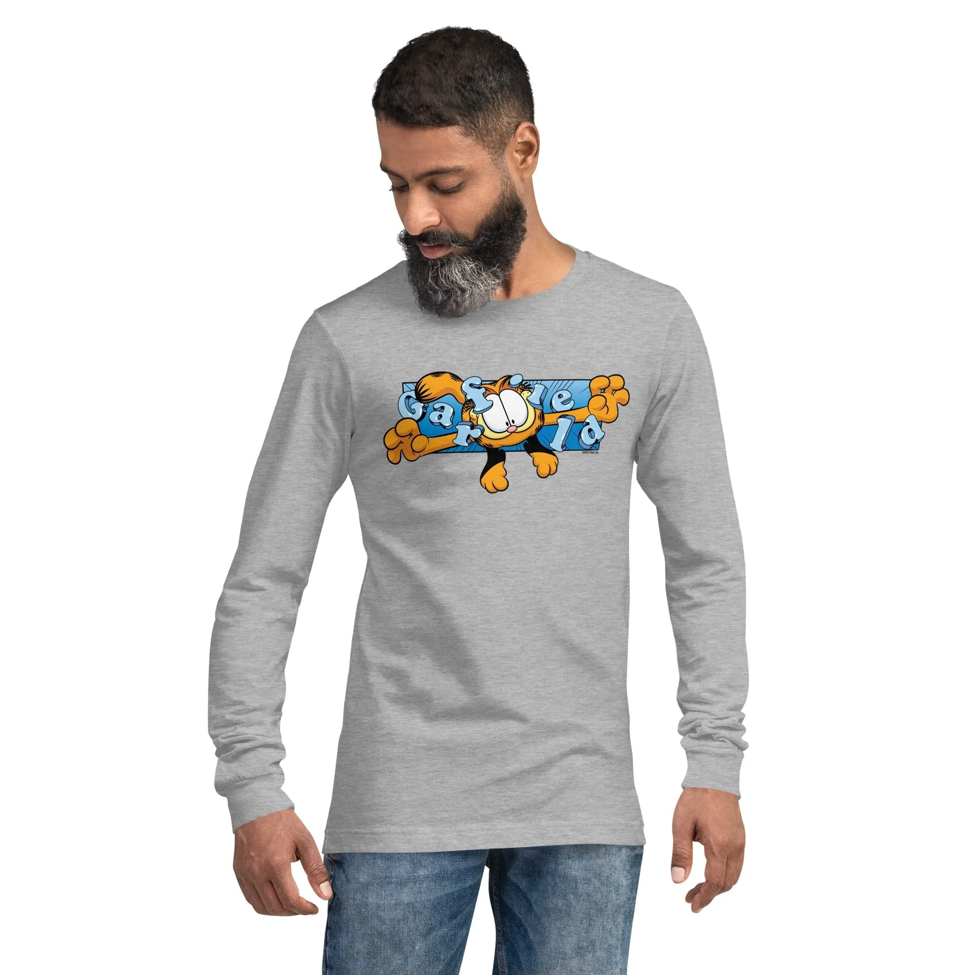 Garfield Flying Garfield Adult Long Sleeve T-Shirt sold by MTV product image thumbnail 3