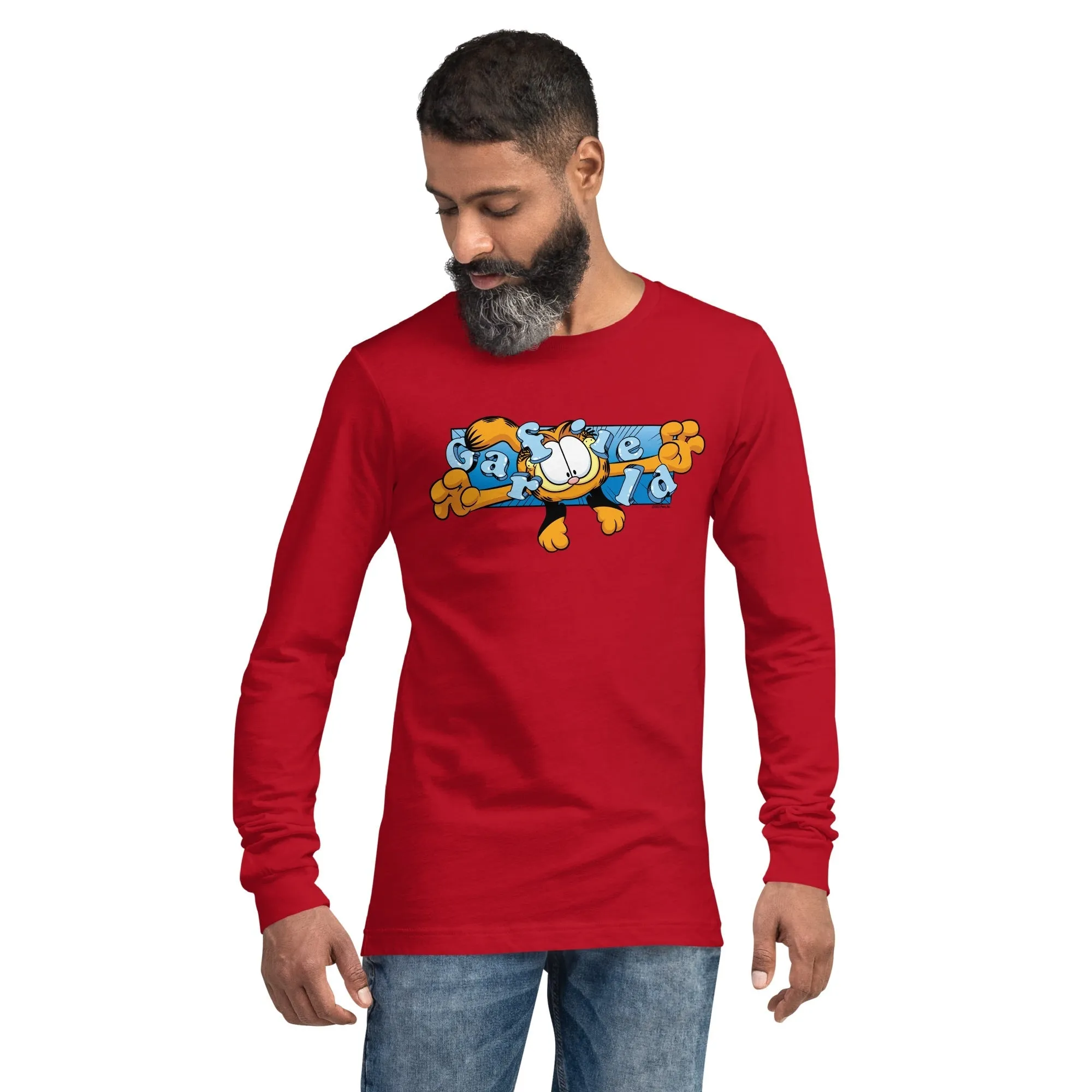 Garfield Flying Garfield Adult Long Sleeve T-Shirt sold by MTV product image thumbnail 4
