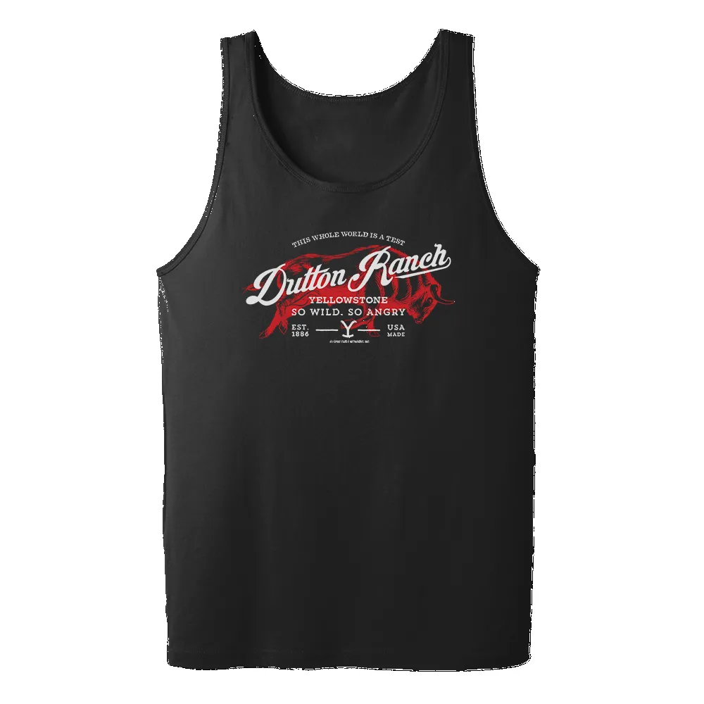 Yellowstone Dutton Ranch So Wild So Angry Adult Tank Top sold by MTV product image thumbnail 3