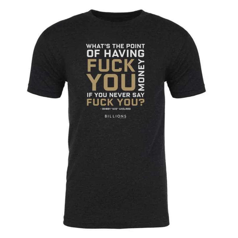 Billions What's the Point  Men's Tri-Blend T-Shirt sold by MTV