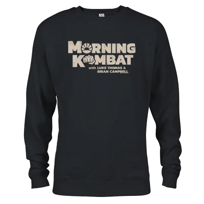 Morning Kombat Logo with Names Fleece Crewneck Sweatshirt sold by MTV