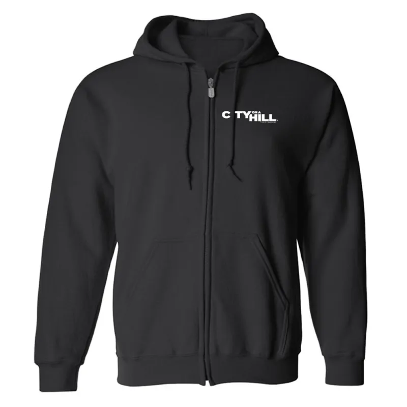 City on a Hill Logo Fleece Zip-Up Hooded Sweatshirt sold by MTV