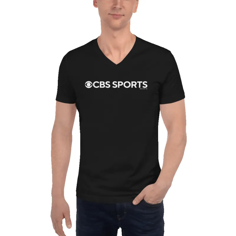 CBS Sports Logo V-Neck Short Sleeve T-Shirt sold by MTV