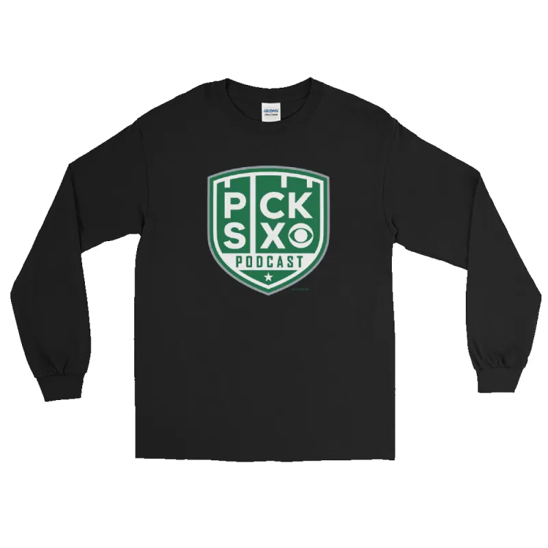 Pick Six Podcast Logo Adult Long Sleeve T-Shirt sold by MTV