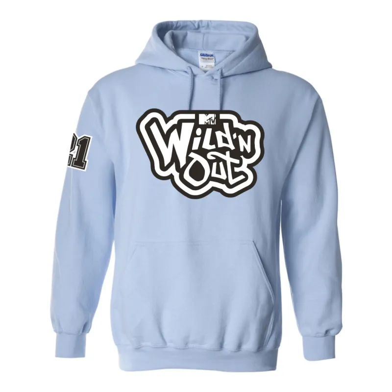 Wild 'N Out Logo Light Blue Hooded Sweatshirt sold by MTV