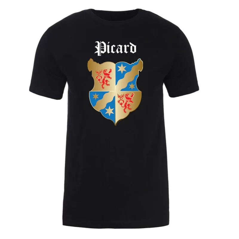 Star Trek: Picard Coat of Arms Picard Family Forever Adult Short Sleeve T-Shirt sold by MTV