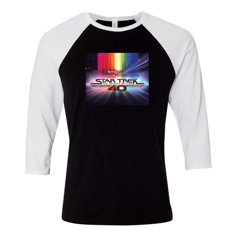 Star Trek: The Motion Picture 40th Anniversary U.S.S. Enterprise 3/4 Sleeve Baseball T-Shirt sold by MTV