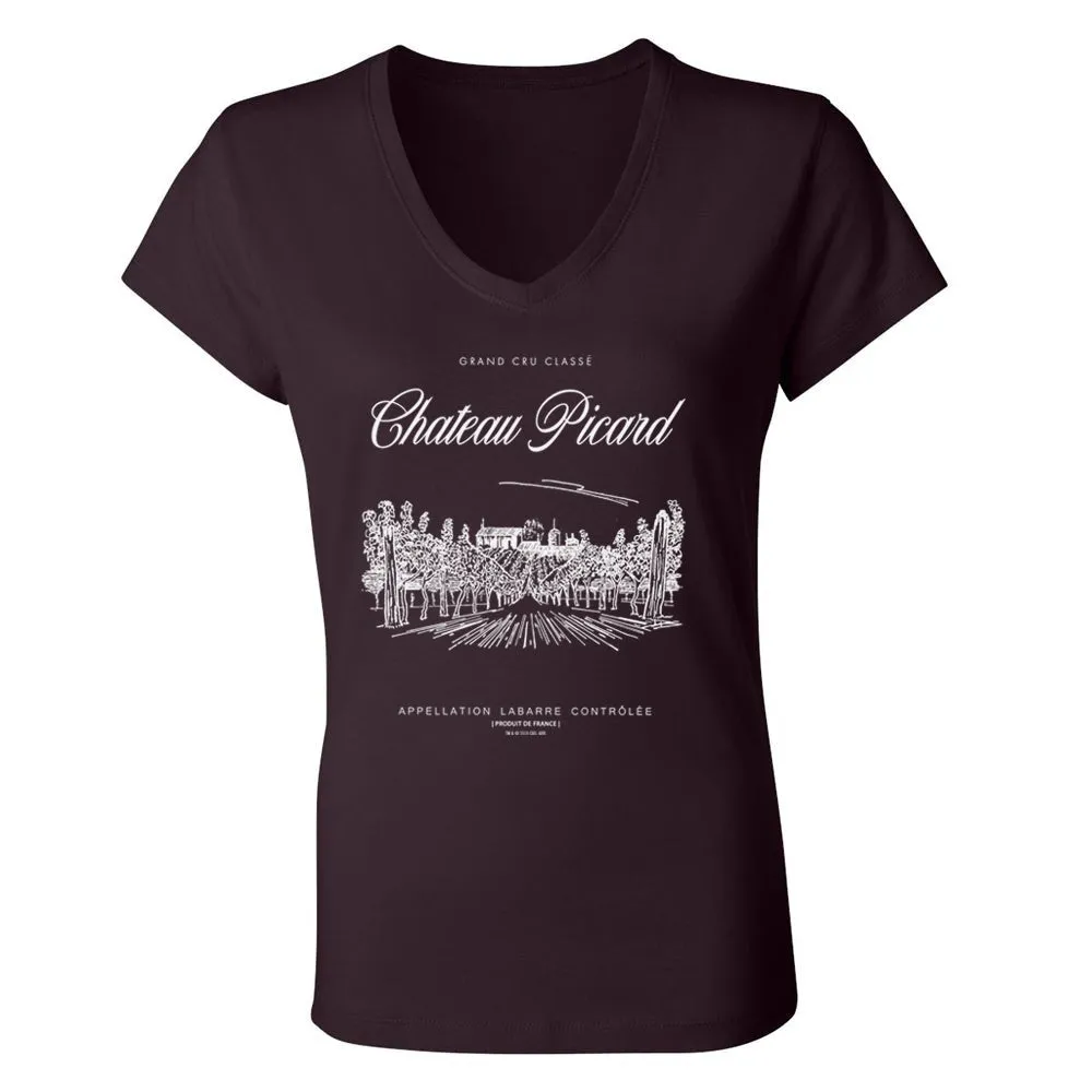 Star Trek: Picard Chateau Picard Vineyard Logo Women's V-Neck T-Shirt sold by MTV product image thumbnail 4