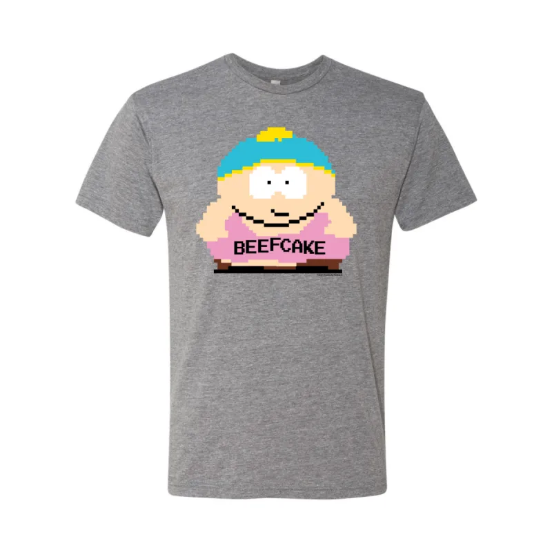 South Park 8-Bit Cartman Beefcake Tri-Blend T-Shirt sold by MTV