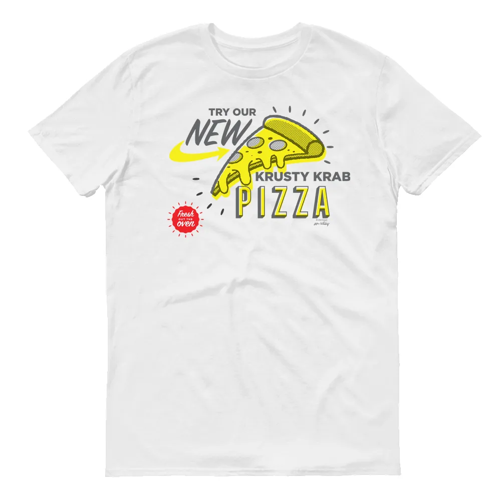 SpongeBob SquarePants The Krusty Krab New Pizza Adult Short Sleeve T-Shirt sold by MTV product image thumbnail 3