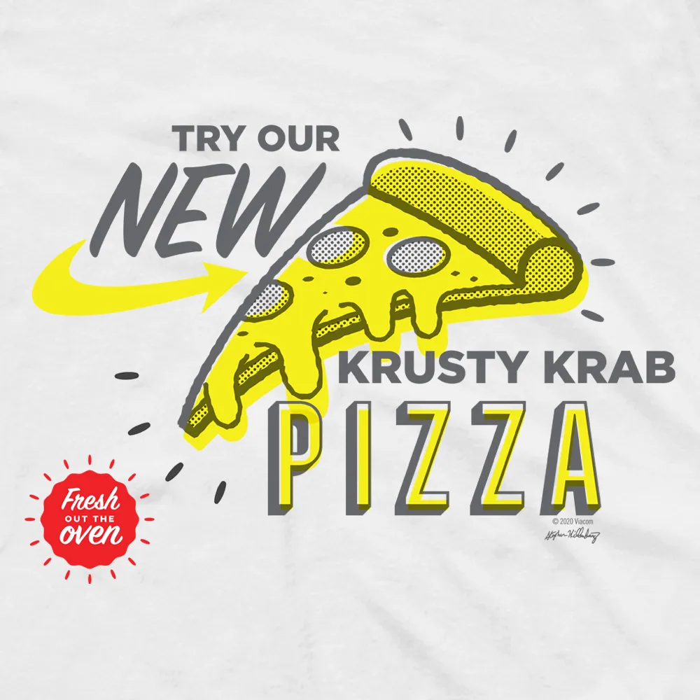 SpongeBob SquarePants The Krusty Krab New Pizza Adult Short Sleeve T-Shirt sold by MTV product image thumbnail 4