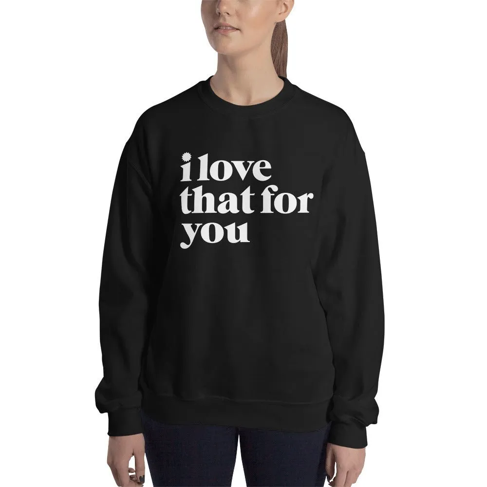 I Love That For You Logo Unisex Fleece Crewneck Sweatshirt sold by MTV product image thumbnail 2
