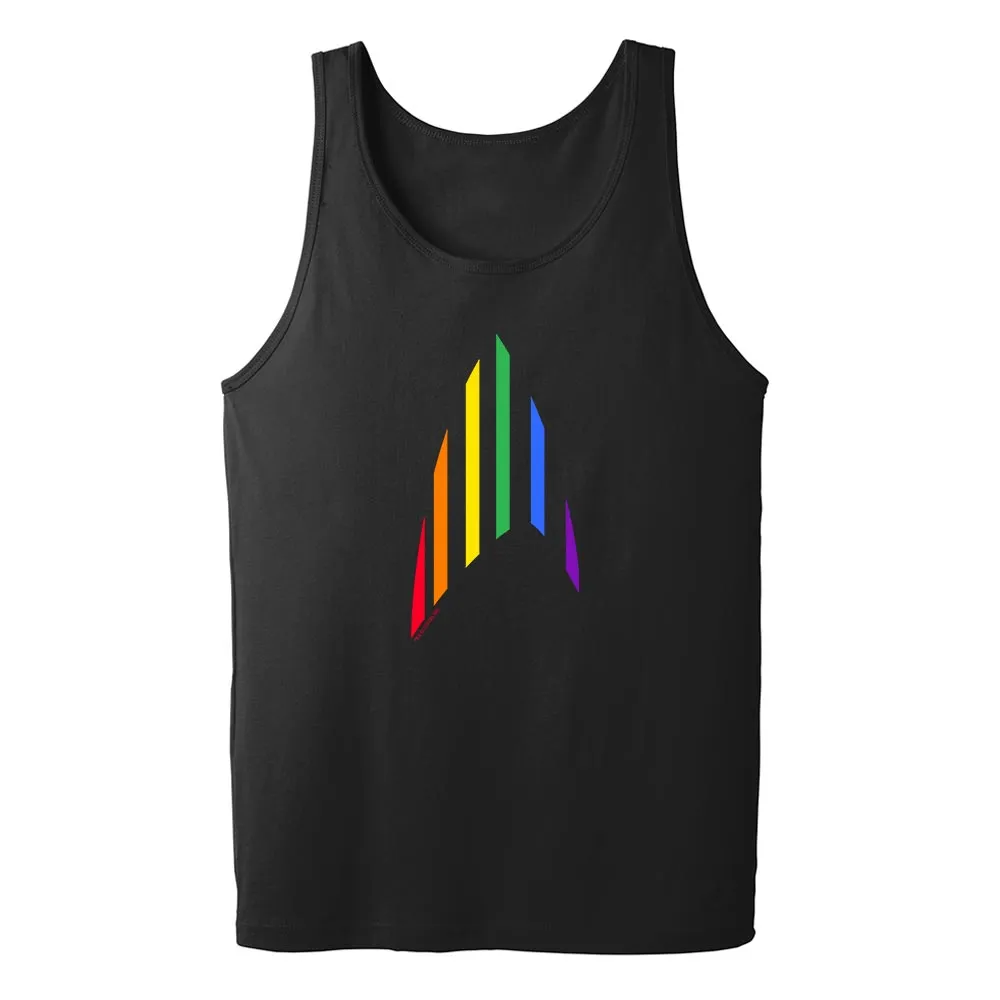 Star Trek: The Original Series Pride Rainbow Delta Adult Tank Top sold by MTV