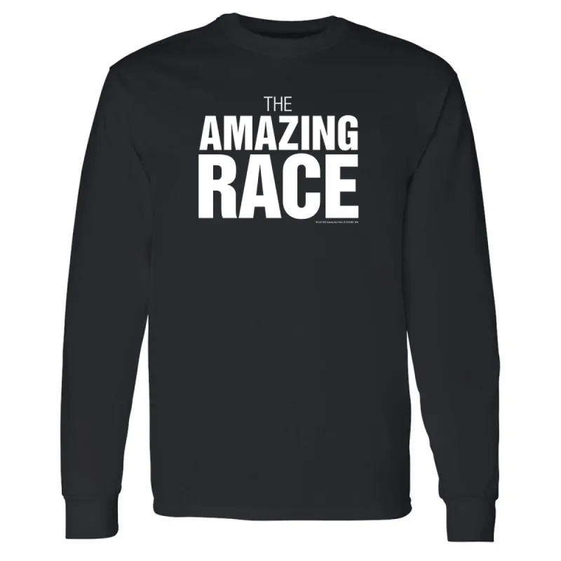 The Amazing Race One Color Logo Adult Long Sleeve T-Shirt sold by MTV