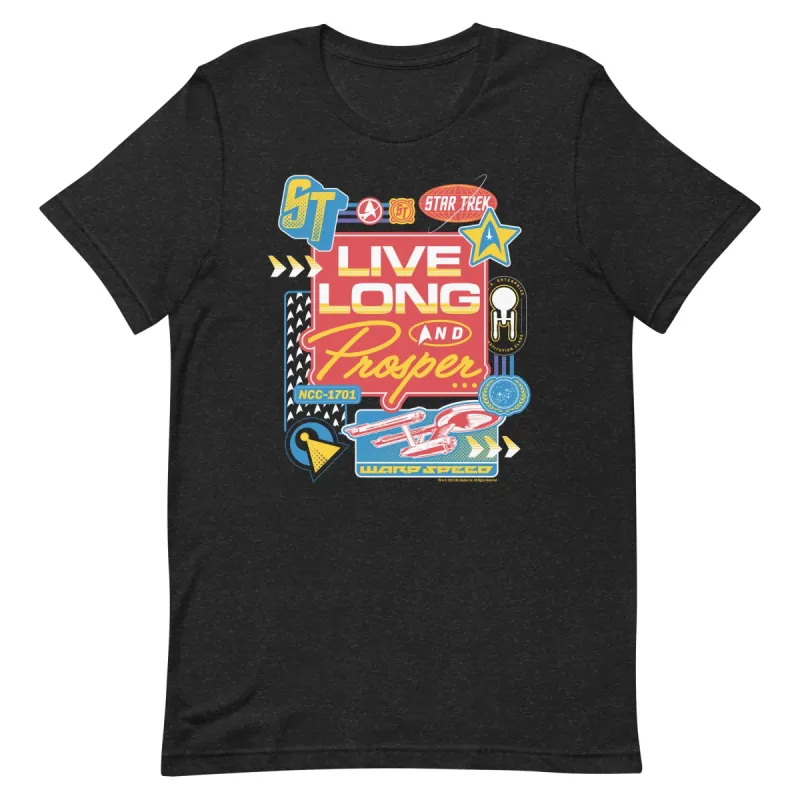 Star Trek: The Original Series Live Long and Prosper Badges Unisex T-Shirt sold by MTV