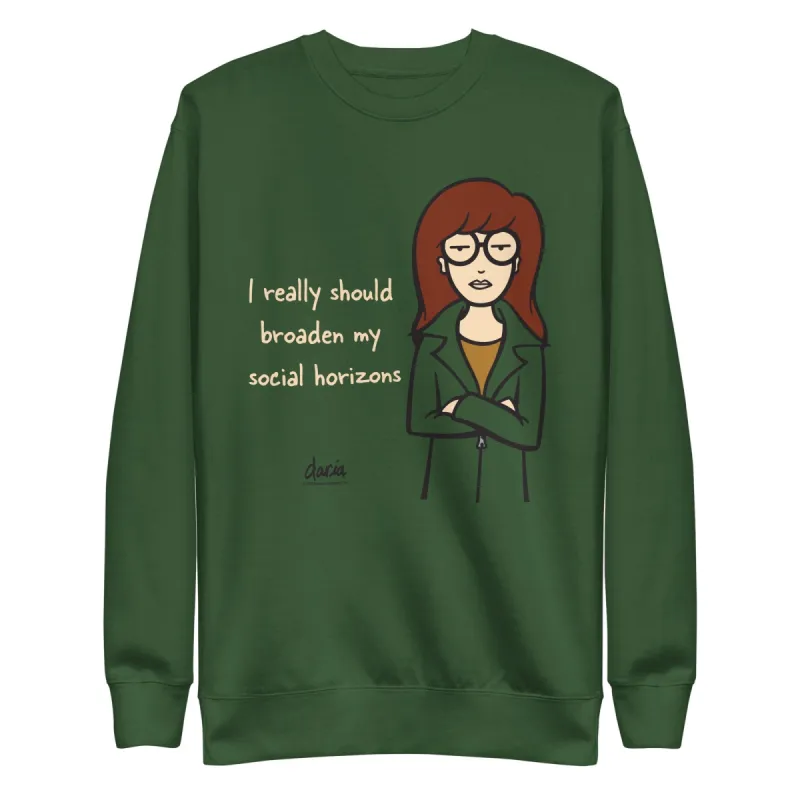 Daria Social Horizons Adult Sweatshirt sold by MTV