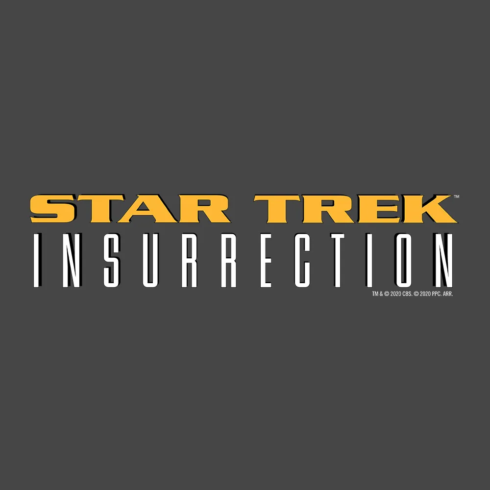 Star Trek IX: Insurrection Logo Adult Short Sleeve T-Shirt sold by MTV product image thumbnail 2