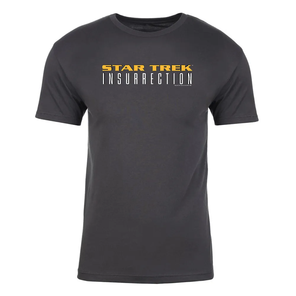 Star Trek IX: Insurrection Logo Adult Short Sleeve T-Shirt sold by MTV