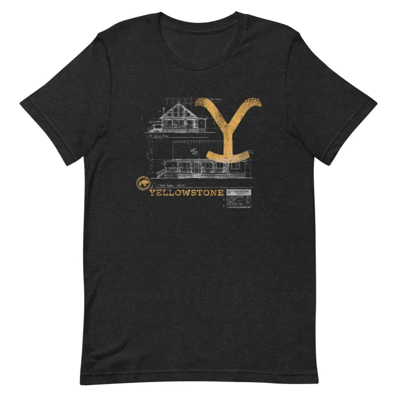 Yellowstone Blueprint Rip's House T-shirt sold by MTV