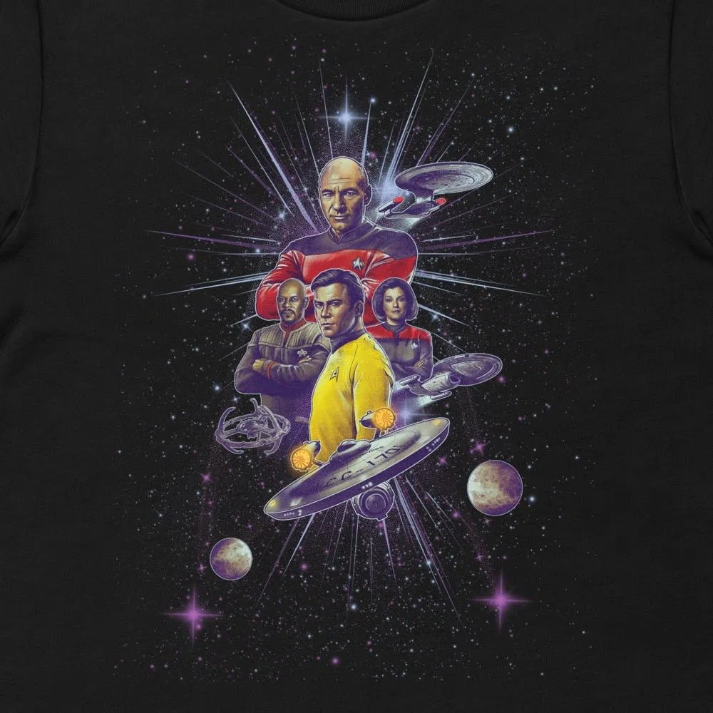 Star Trek Captains Adult T-Shirt sold by MTV product image thumbnail 2