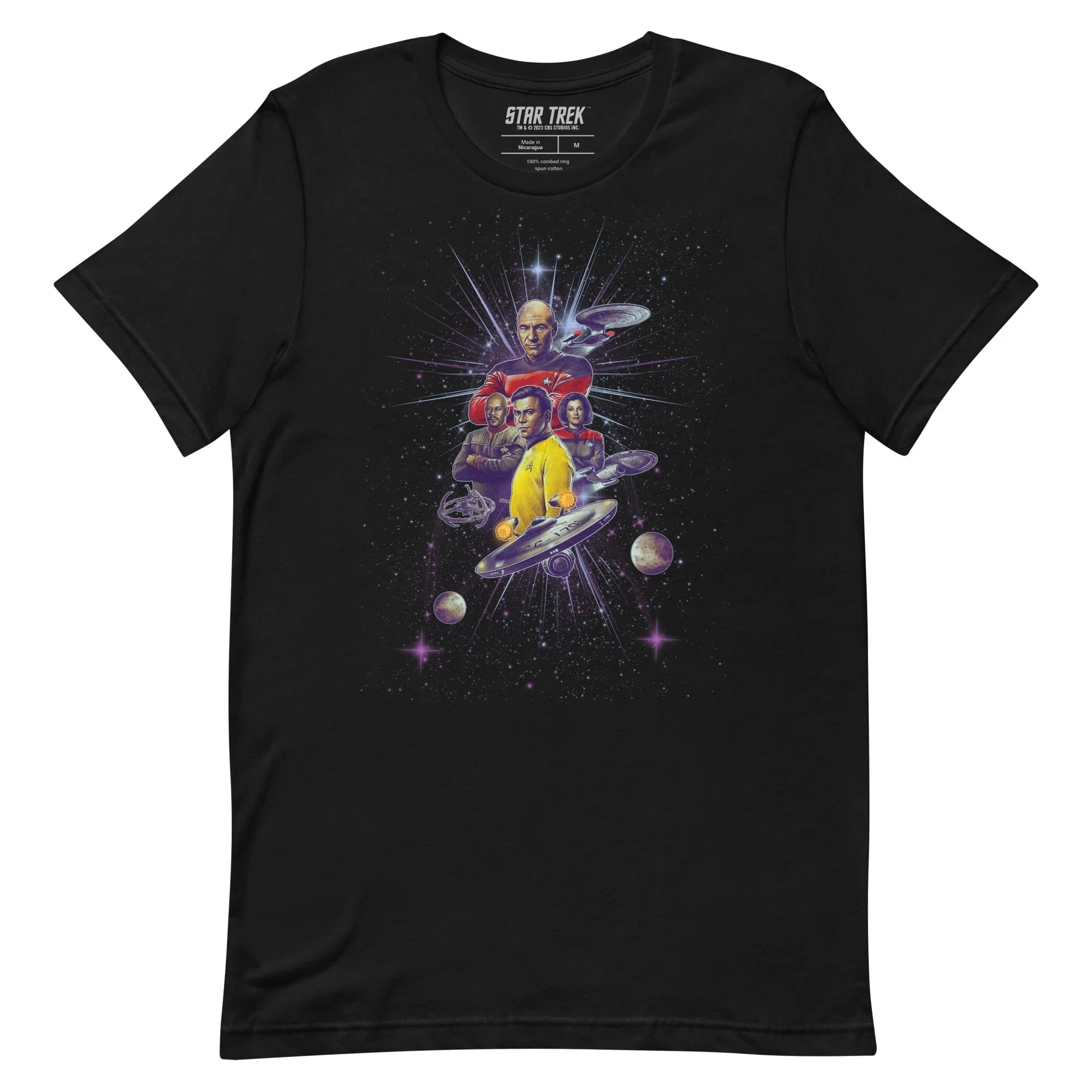 Star Trek Captains Adult T-Shirt sold by MTV