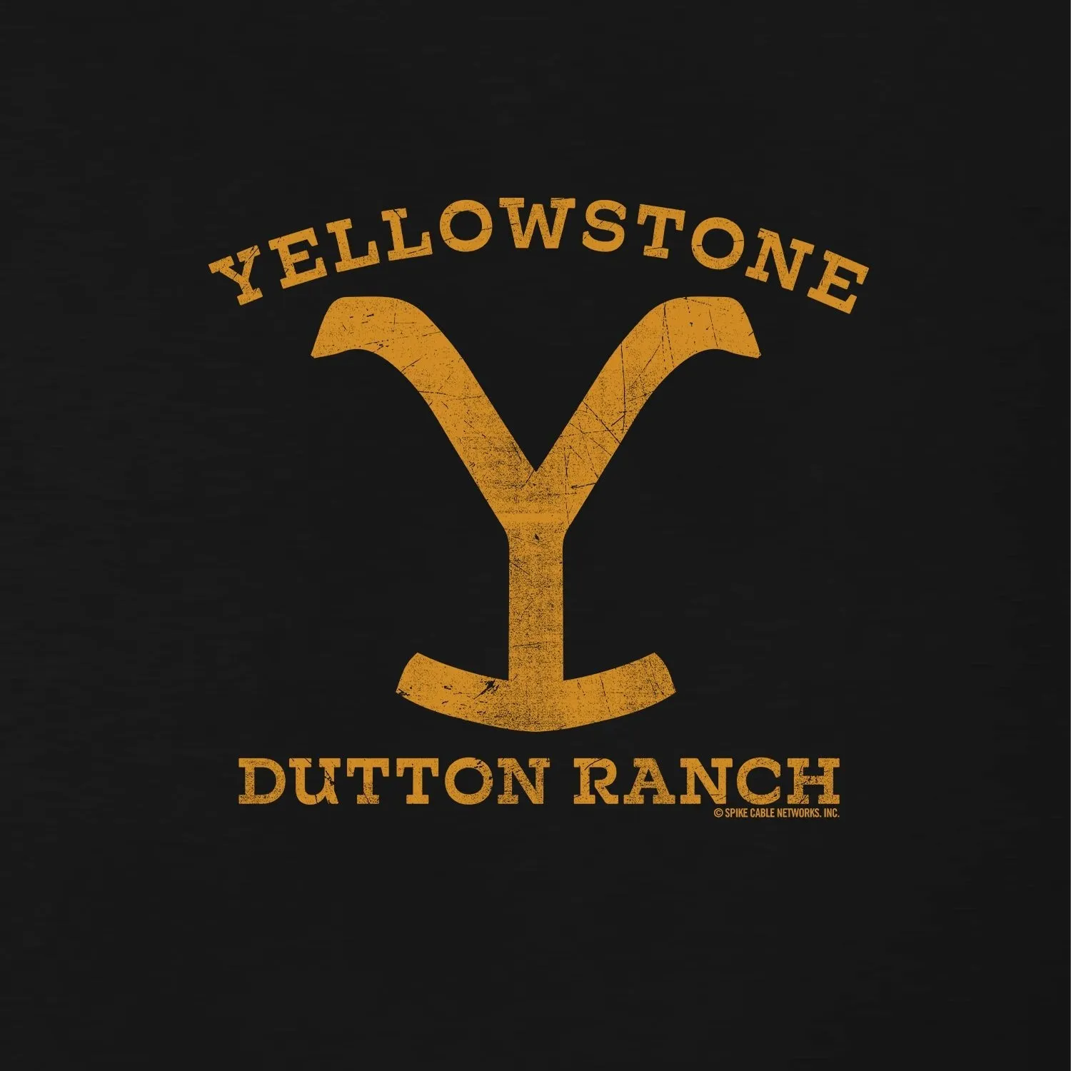 Yellowstone Dutton Ranch Distressed Logo Adult Short Sleeve T-Shirt sold by MTV product image thumbnail 2