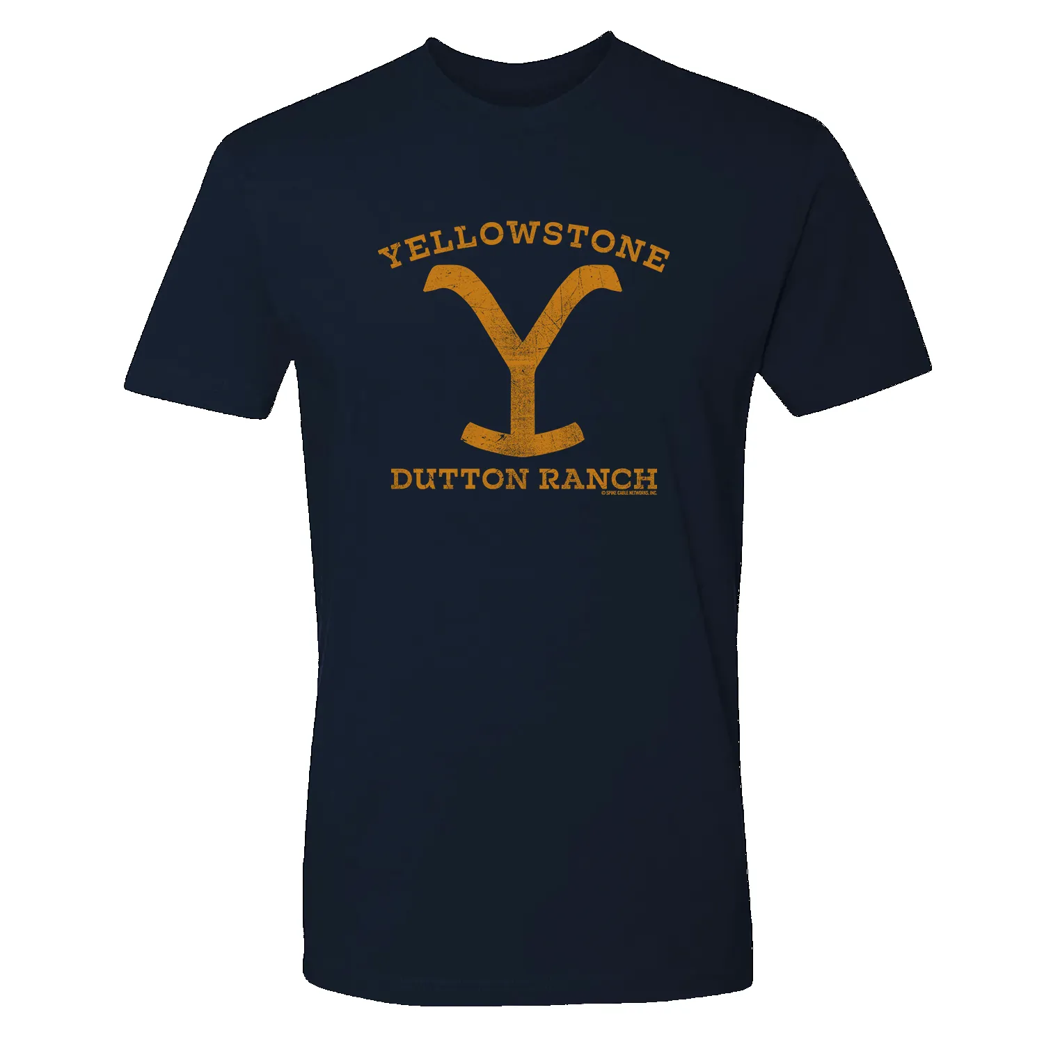 Yellowstone Dutton Ranch Distressed Logo Adult Short Sleeve T-Shirt sold by MTV product image thumbnail 4