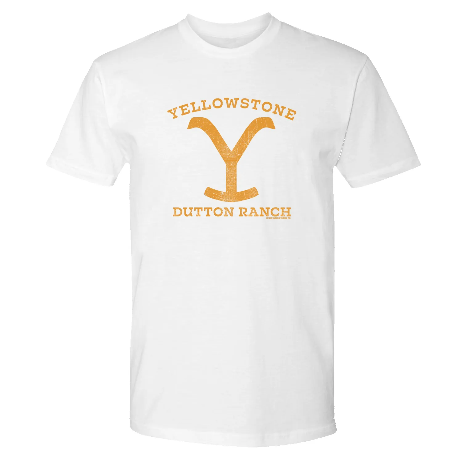 Yellowstone Dutton Ranch Distressed Logo Adult Short Sleeve T-Shirt sold by MTV