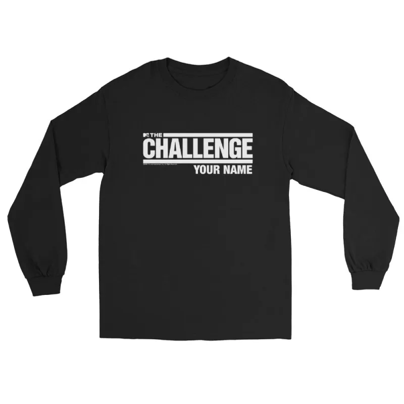The Challenge Personalized Unisex Long Sleeve T-Shirt sold by MTV