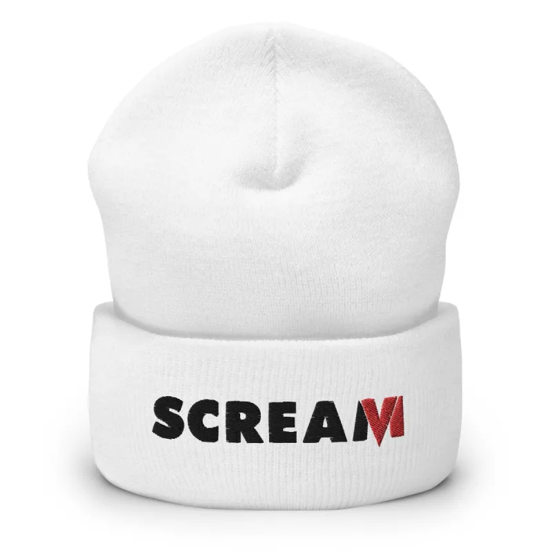 Scream VI Logo Embroidered Cuffed Beanie sold by MTV
