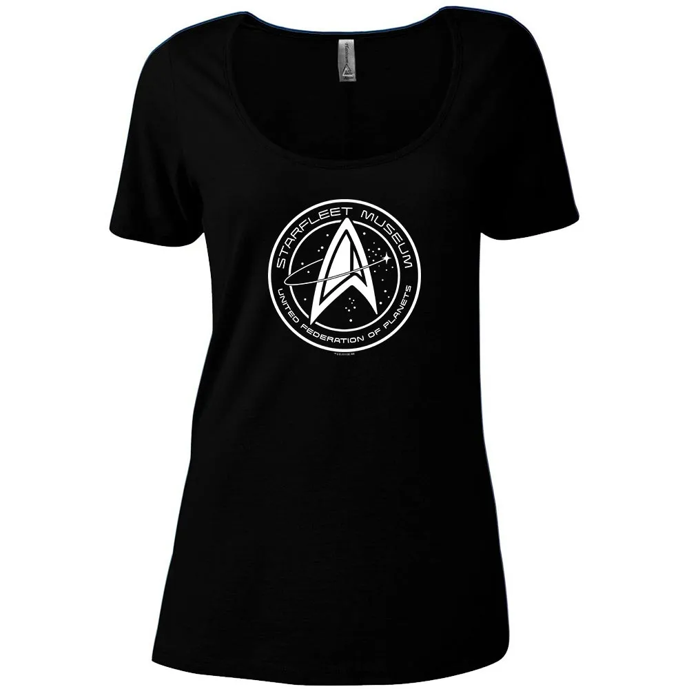 Star Trek Starfleet Museum Women's Relaxed Scoop Neck T-Shirt sold by MTV product image thumbnail 3