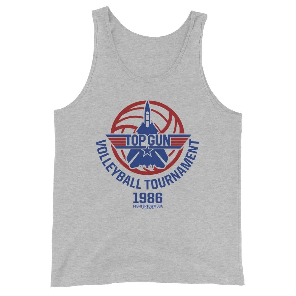 Top Gun Fighter Town USA 1986 Volleyball Tournament Unisex Tank Top sold by MTV