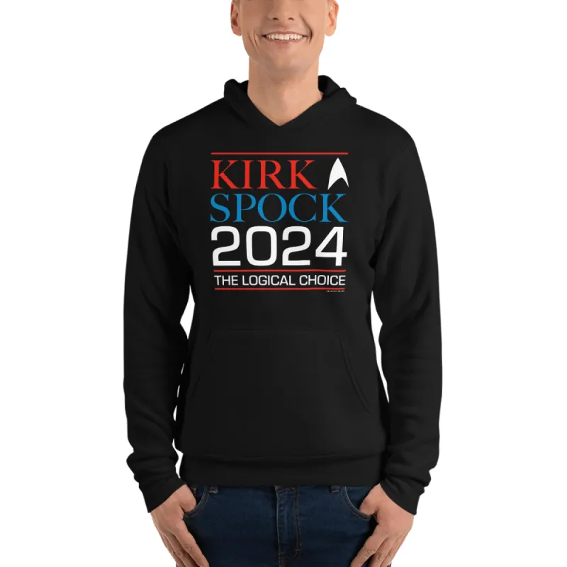 Star Trek: The Original Series Kirk & Spock 2024 Adult Fleece Hooded Sweatshirt sold by MTV