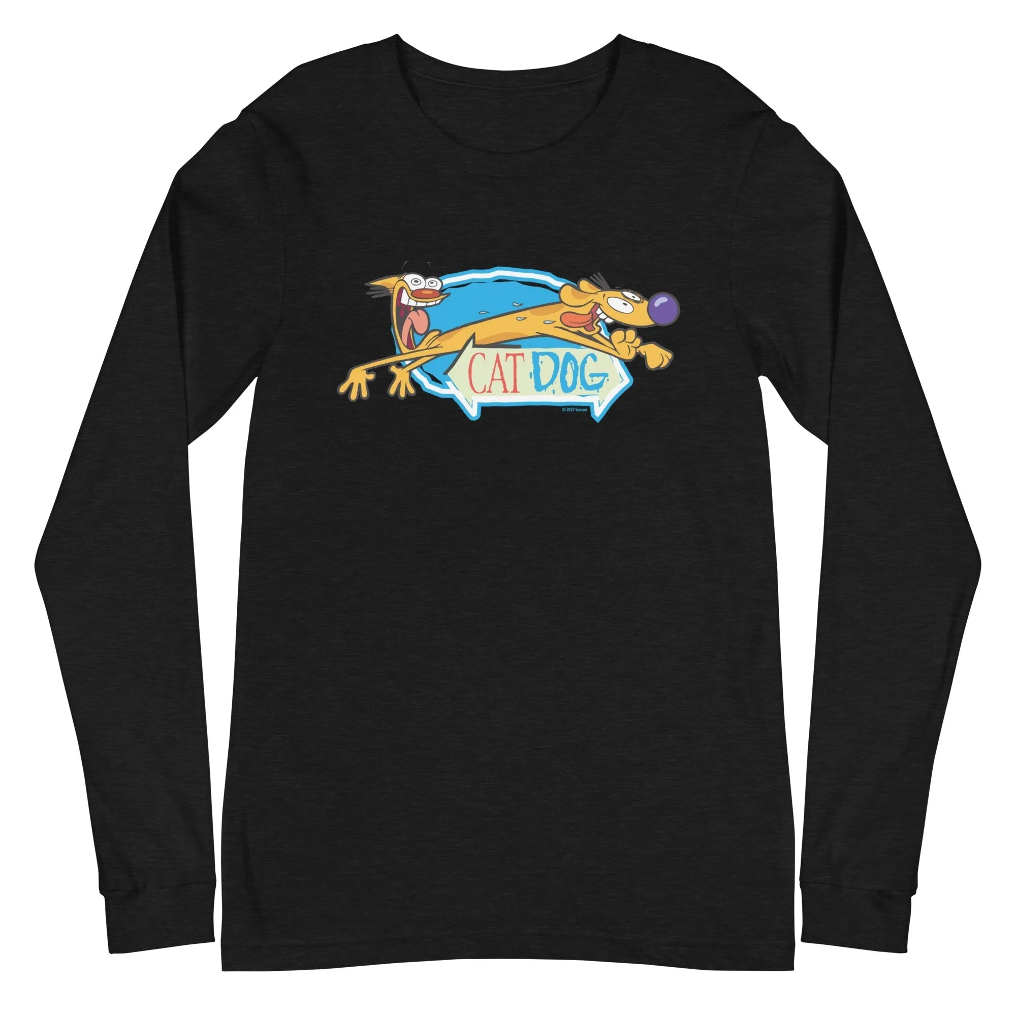 CatDog Crazy Eyes Adult Long Sleeve Shirt sold by MTV