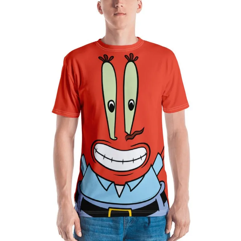 Mr. Krabs Big Face Short Sleeve T-Shirt sold by MTV