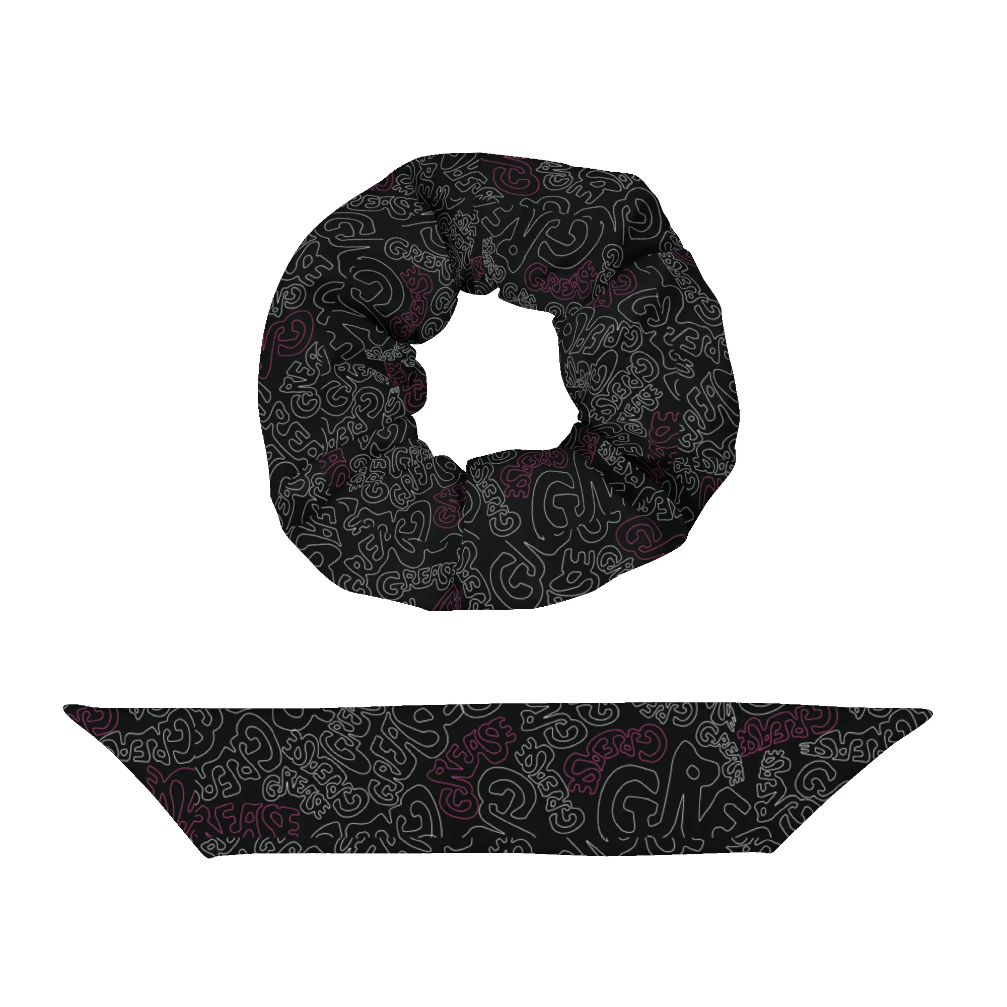 Grease Pattern Scrunchie sold by MTV product image thumbnail 3