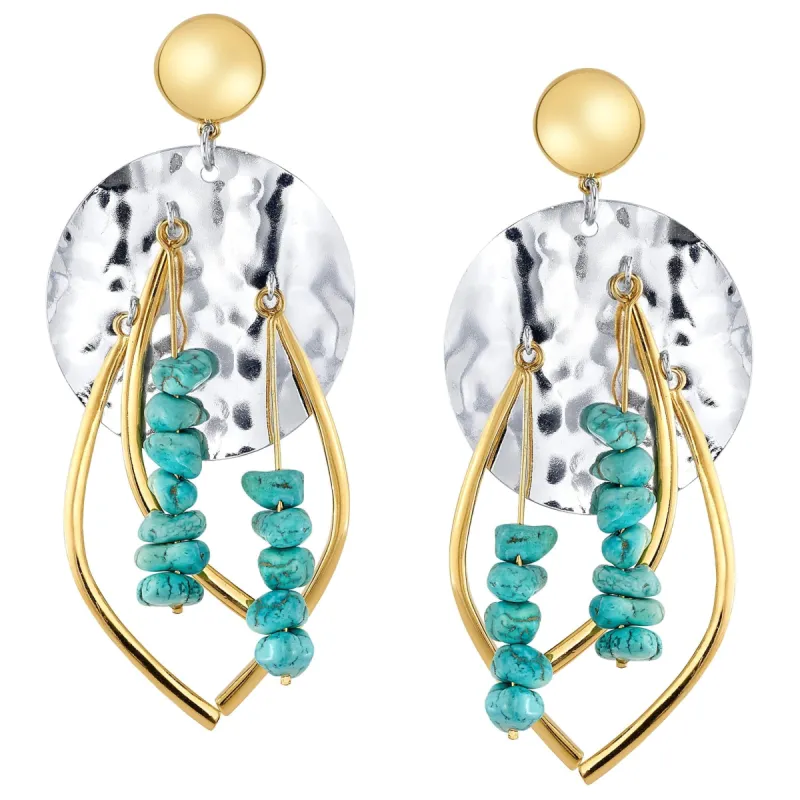 Star Trek X RockLove Guinan Turquoise Earrings sold by MTV