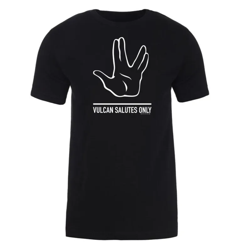 Star Trek Vulcan Salutes Only Sign Adult Short Sleeve T-Shirt sold by MTV