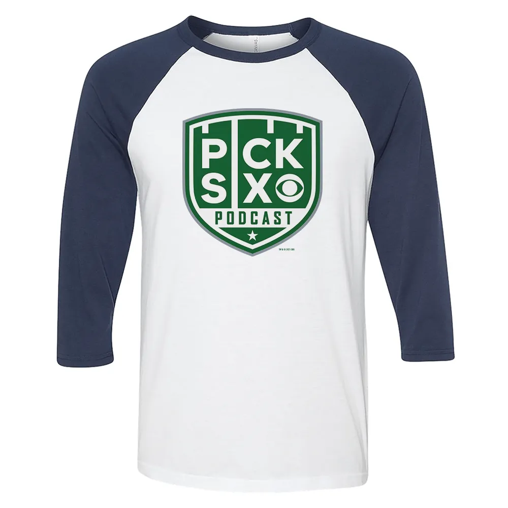 Pick Six Logo 3/4 Sleeve Baseball T-Shirt sold by MTV product image thumbnail 4