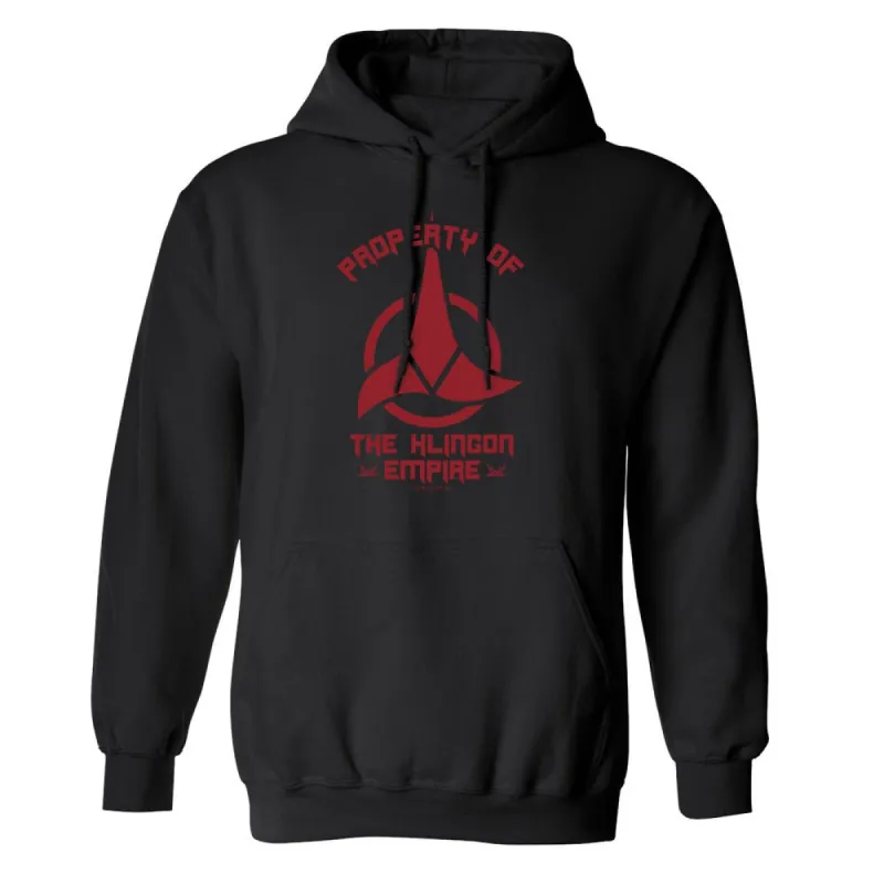 Star Trek Klingon Property Of Fleece Hooded Sweatshirt sold by MTV
