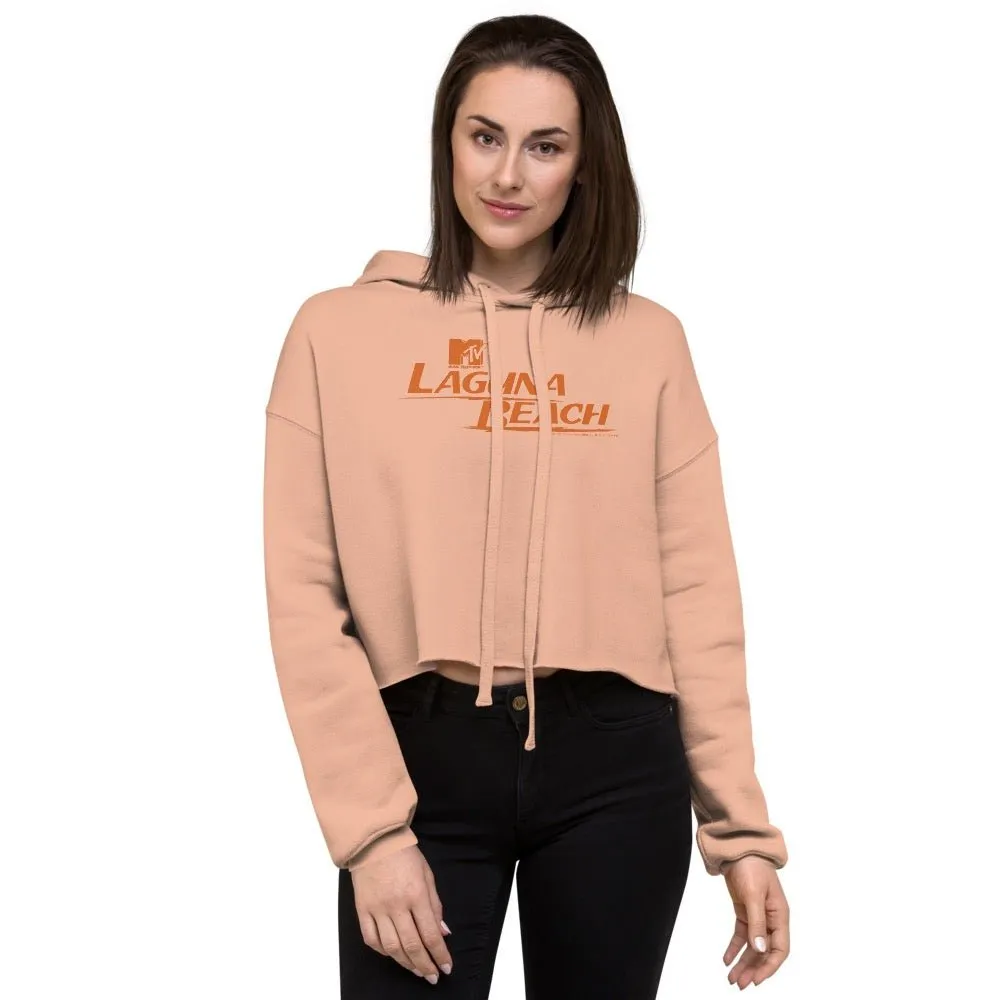 Laguna Beach Logo Women's Fleece Crop Hooded Sweatshirt sold by MTV product image thumbnail 3