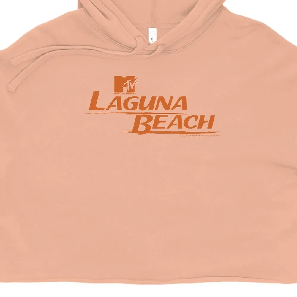 Laguna Beach Logo Women's Fleece Crop Hooded Sweatshirt sold by MTV product image thumbnail 2