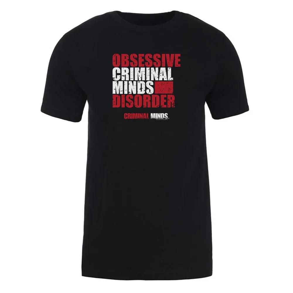 Criminal Minds Obsessive Criminal Minds Disorder Adult Short Sleeve T-Shirt sold by MTV