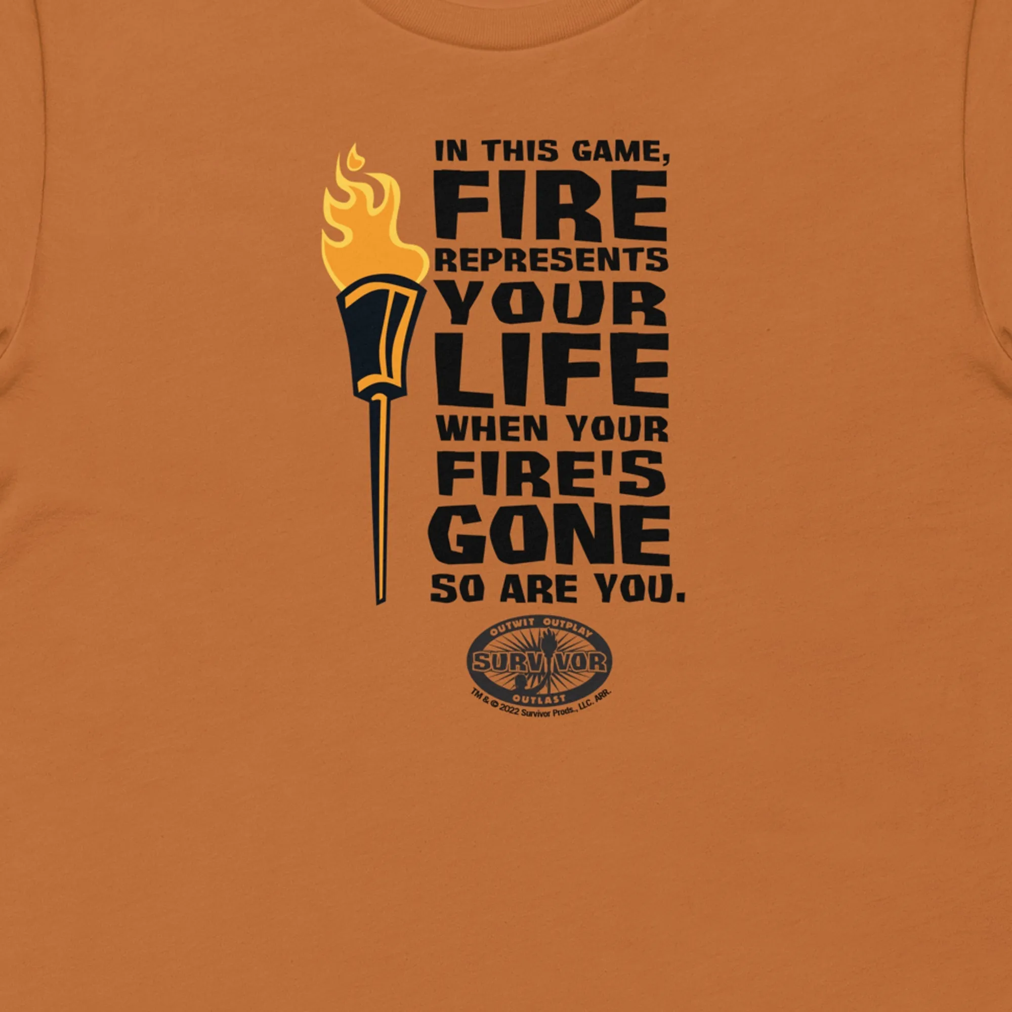 Survivor Fire Represents Life Unisex Premium T-Shirt sold by MTV product image thumbnail 2