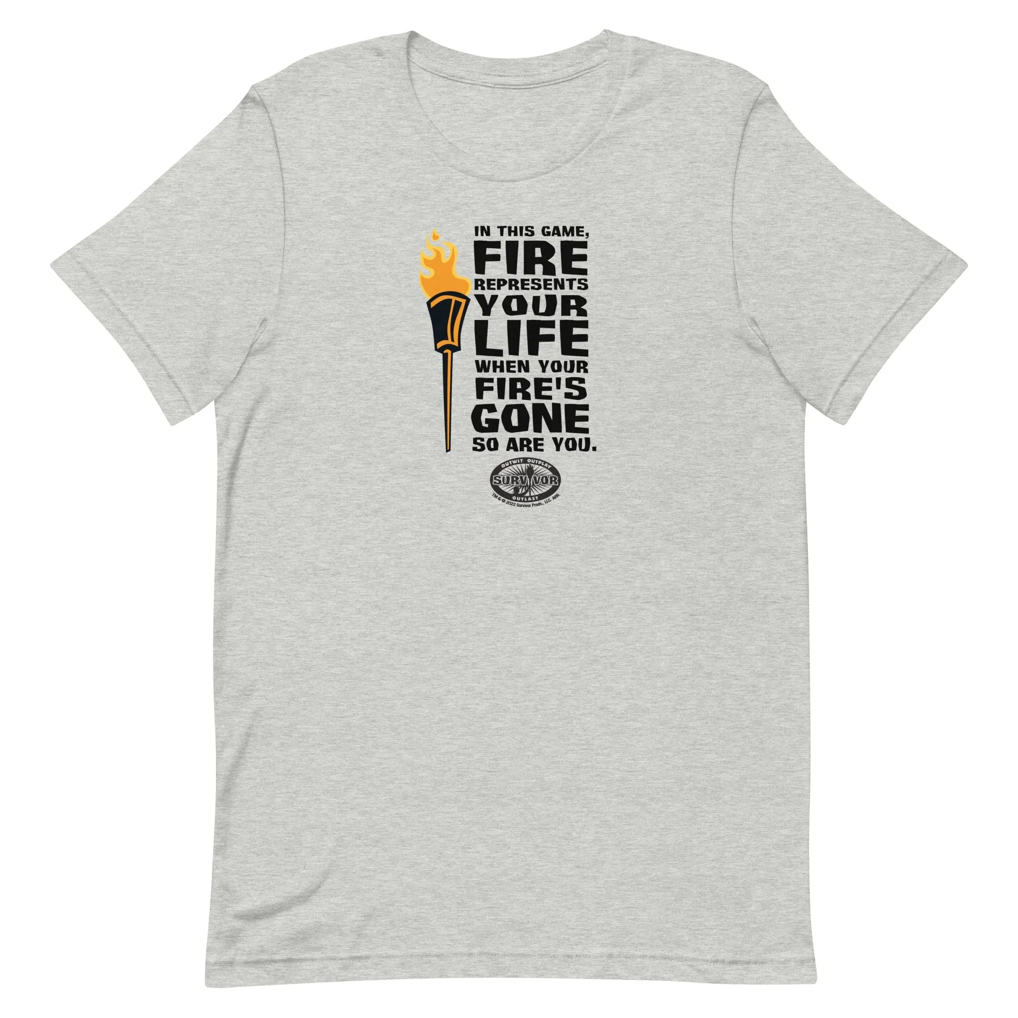 Survivor Fire Represents Life Unisex Premium T-Shirt sold by MTV