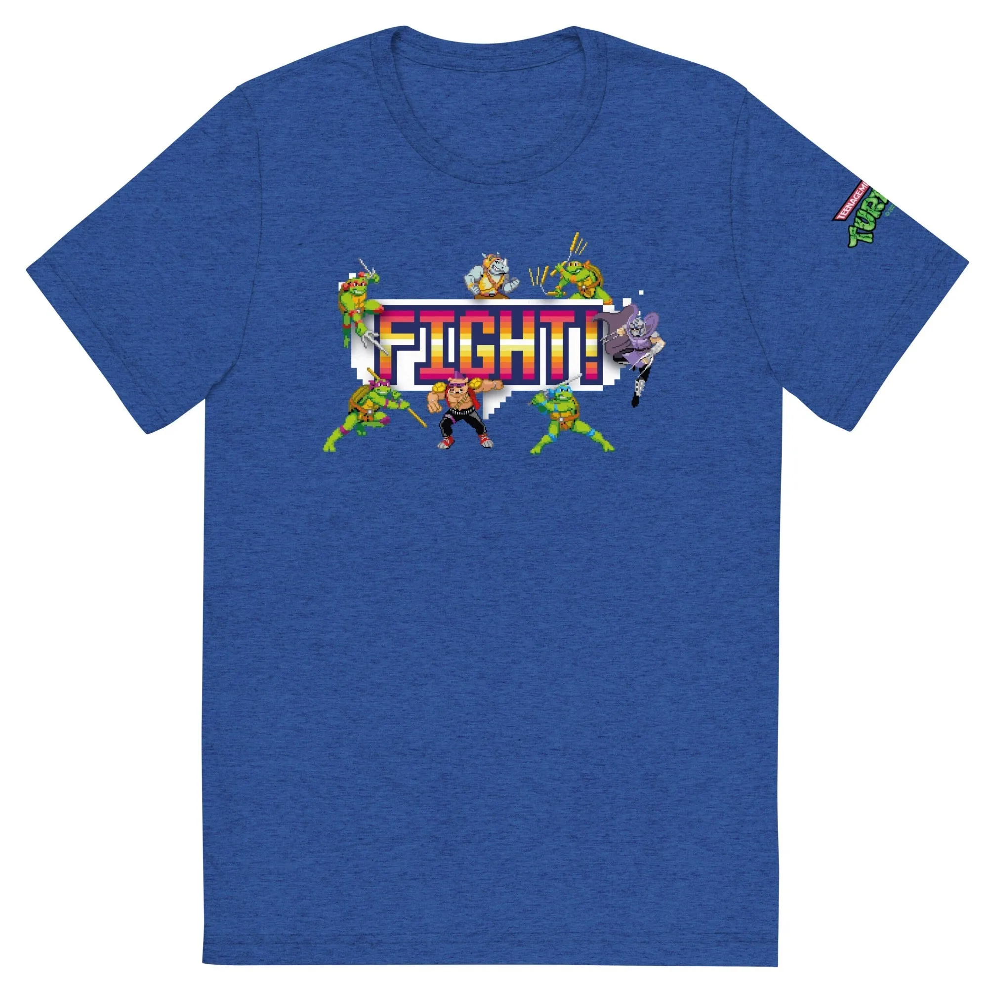 Teenage Mutant Ninja Turtles Fight! Unisex Tri-Blend T-Shirt sold by MTV product image thumbnail 3