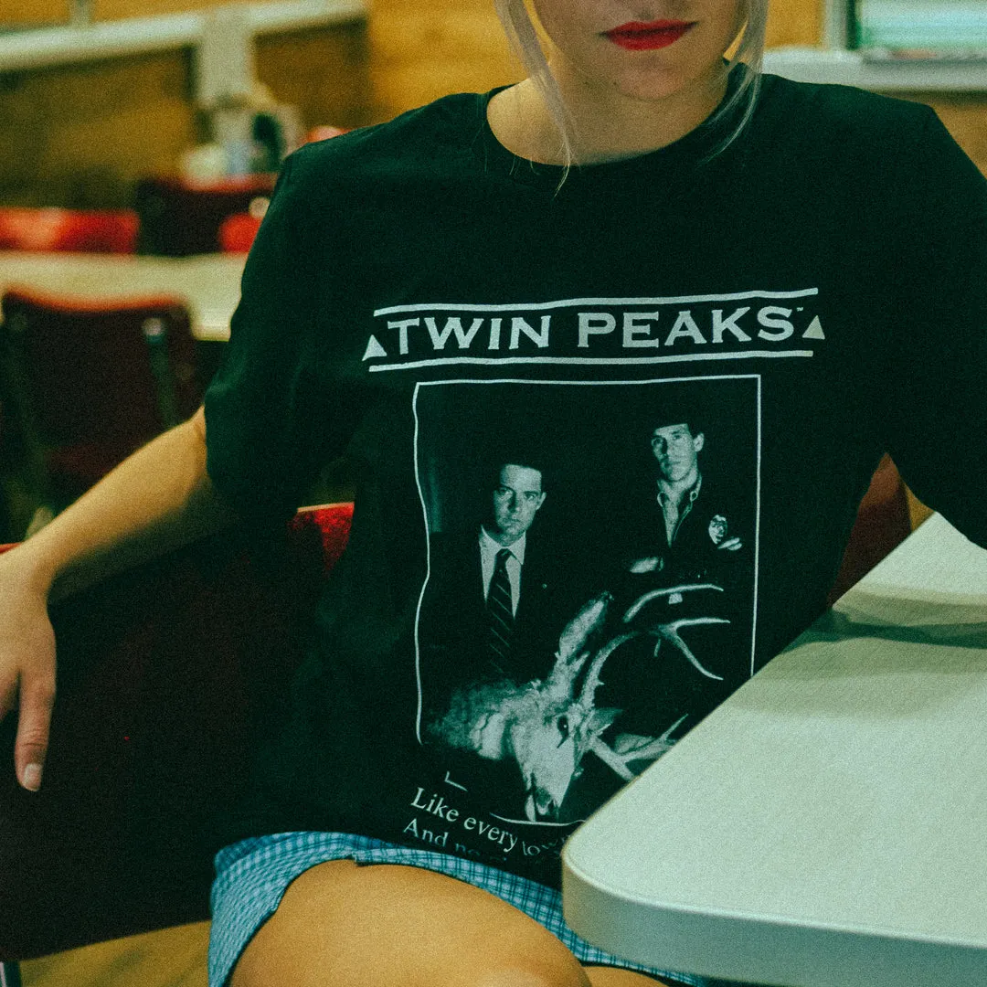 Twin Peaks Buck Photo Adult Short Sleeve T-Shirt sold by MTV product image thumbnail 4